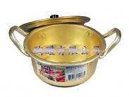 韓國泡麵鍋含蓋(16cm，金色)